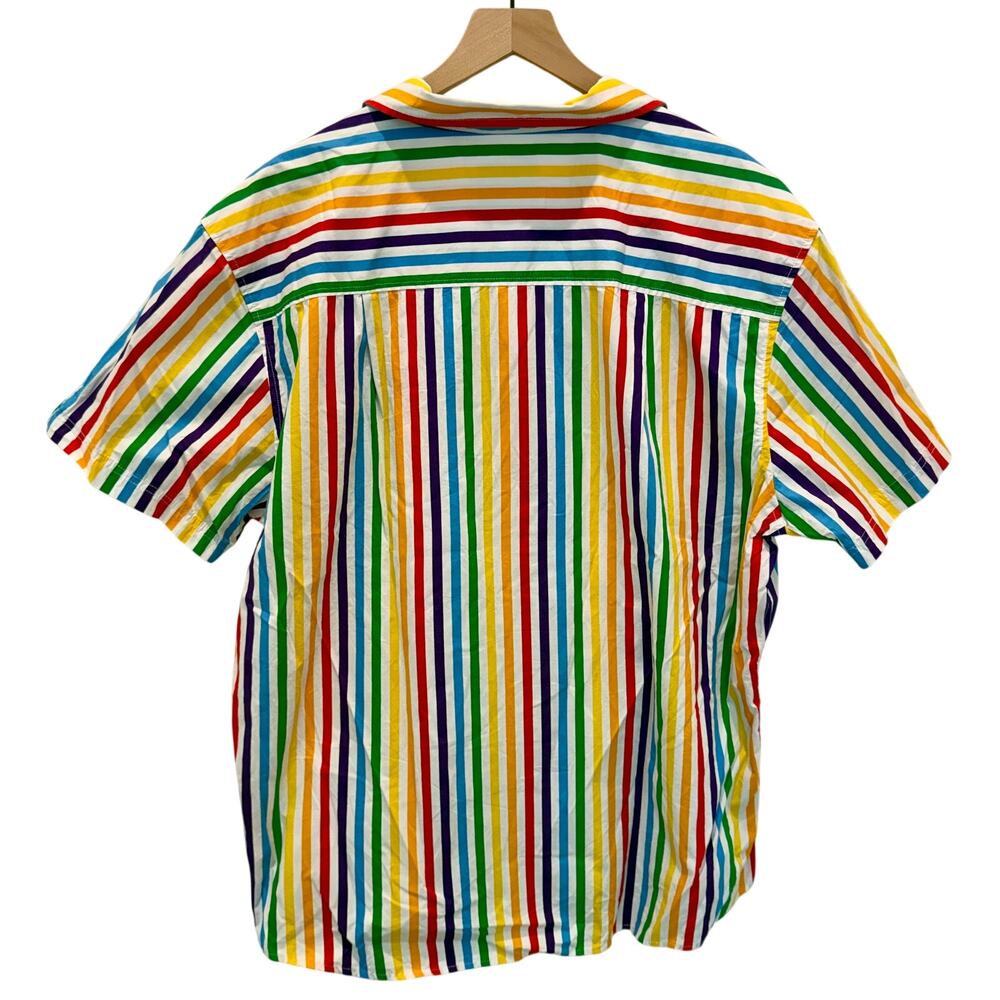 Trinity Collective Short Sleeve Button Down Shirt Men's 2XL Pride LGBTQIA - Picture 8 of 8